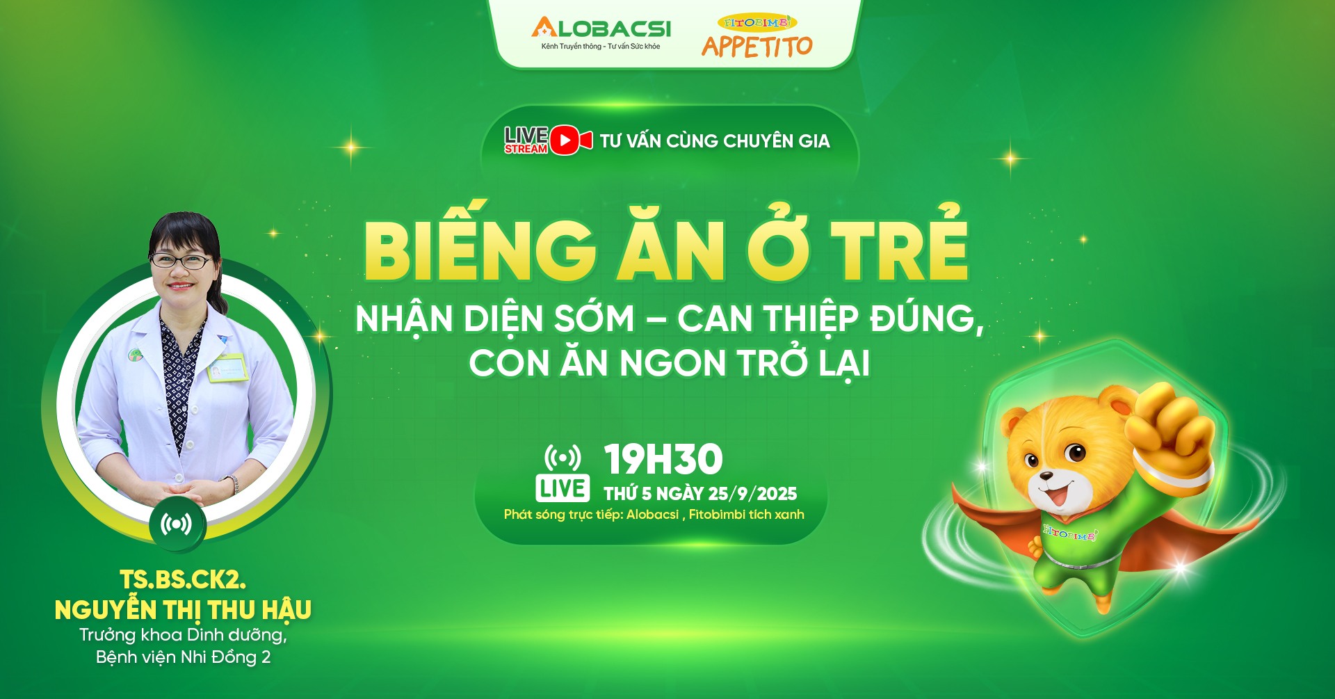 Daisy media tổ chức livestream “Biếng ăn ở trẻ - Nhận diện sớm, can thiệp đúng - Con ăn ngon trở lại”